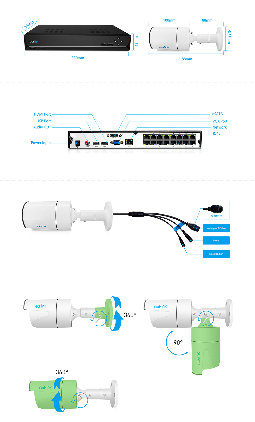 Reolink RLK16-410B8 PoE NVR Security Video System - Reolink Store