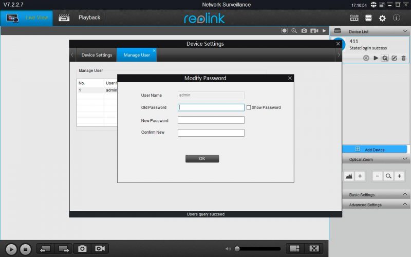 add reolink rlc 410 to reolink client