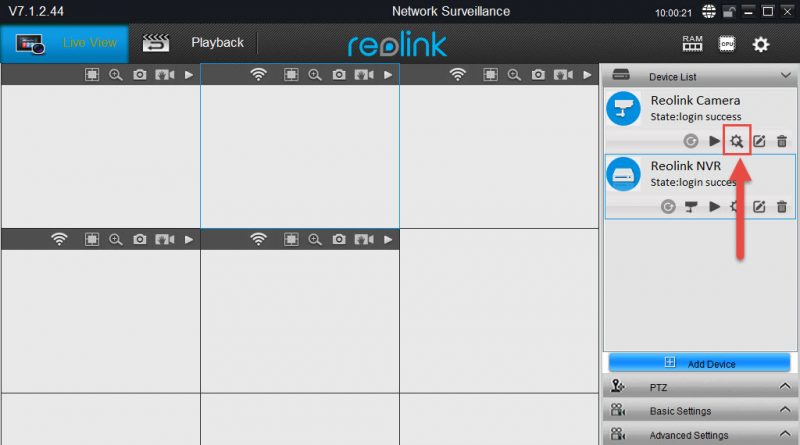 add device to reolink client